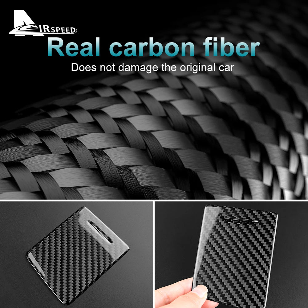 Real Hard Carbon Fiber Sticker For Chevrolet Corvette C7 2014 2015 2016 2017 2018 2019 Cigaratte Lighter Interior Accessories
