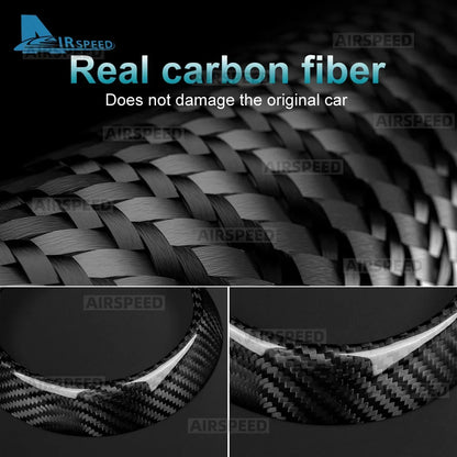 Car Steering Wheel Center Real Dry Carbon Fiber Cover Trim for Toyota GR Yaris 2020-2026/GRMN 25-26/GR Corolla 2023-2026 - detail view 5
