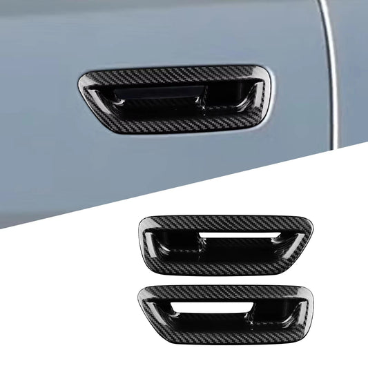 StickerSticker For Dodge Charger 2024 2025 2026 2027 Real Hard Dry Carbon Fiber Car Door Handle Cover Trim Exterior Decoration