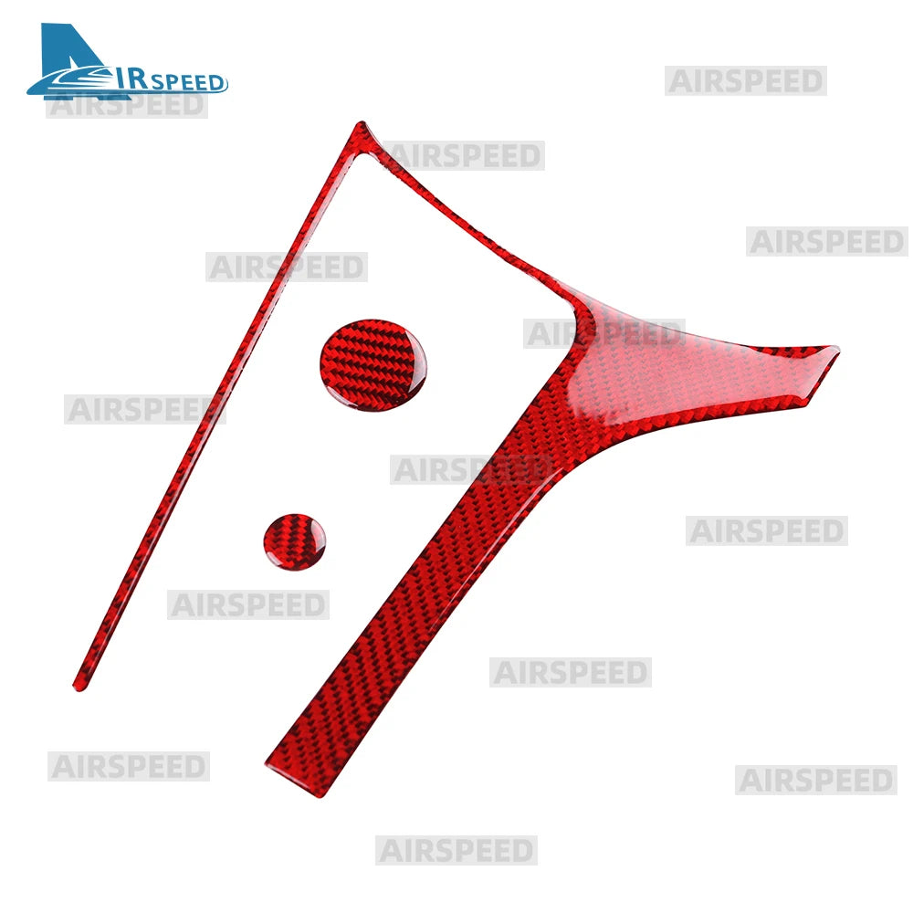 Real Soft Carbon Fiber For Mazda MX-5 MX5 Miata Roadster ND ND2 MK4 2015-2025/Fiat 124 2016-2020 Car Gear Shift Button Sticker