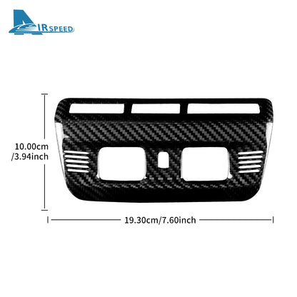 Real Hard Carbon Fiber Sticker For Chevrolet Corvette C8 2020 2021 2022 2023 Front Reading Lamp Frame Interior Accessories