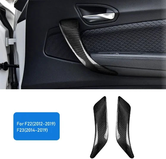 Dry Carbon Fiber For BMW 1 3 Series F20 F21 F30 F31 F34 F35 F36 Car Door Pull Handle Protective Cover Trim Interior Accessories