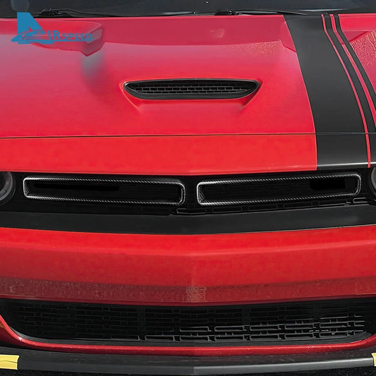 Real Hard Carbon Fiber For Dodge Challenger 2015 2016 2017 2018 2019 2020 2021 2022 2023 Grille Decor Frame Interior Accessories