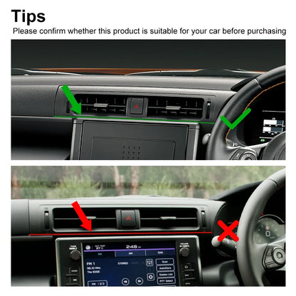 Real Hard Carbon Fiber For Subaru BRZ Toyota GR86 2021 2022 2023 2024 2025 JDM RHD Car Center Air Outlet Vent Sticker Interior - detail view