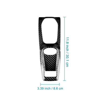 Sticker For Dodge Charger 2024 2025 2026 2027 Real Hard Dry Carbon Fiber Car Gear Shift Frame Panel Interior Accessories