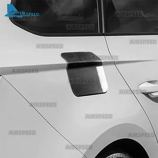 Real Hard Dry Carbon Fiber Sticker For SEAT Leon MK3 2013 2014 2015 2016 2017 2018 2019 2020 LHD RHD Car Fuel Tank Cap Trim - detail view