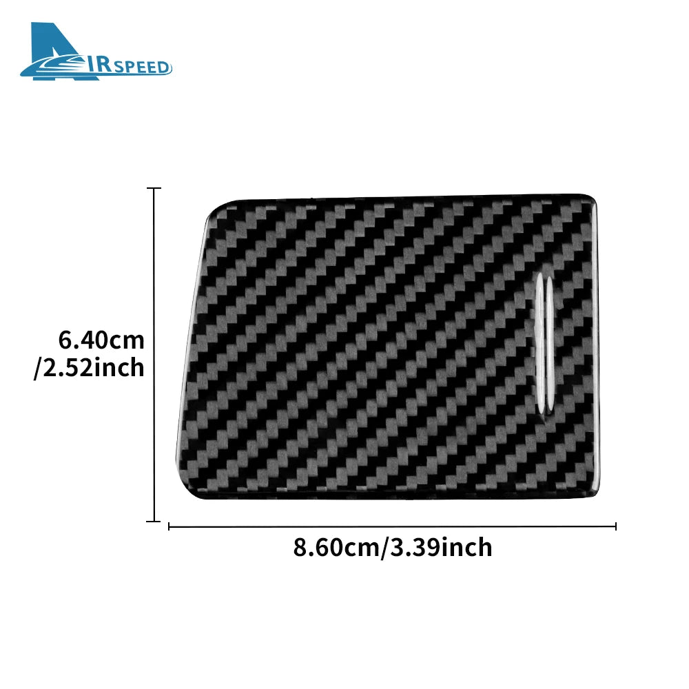 Real Hard Carbon Fiber Sticker For Chevrolet Corvette C7 2014 2015 2016 2017 2018 2019 Cigaratte Lighter Interior Accessories