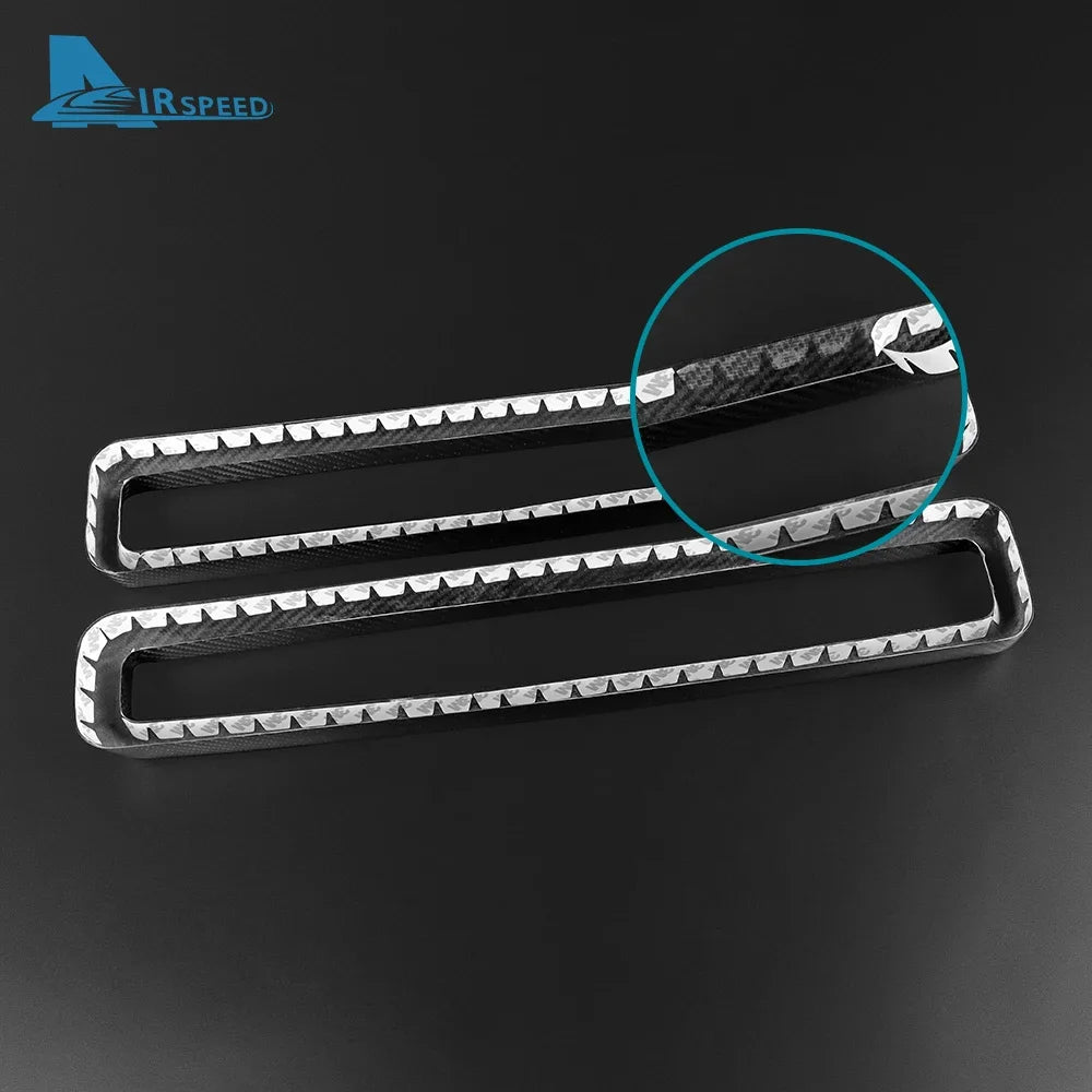 Real Hard Carbon Fiber For Dodge Challenger 2015 2016 2017 2018 2019 2020 2021 2022 2023 Grille Decor Frame Interior Accessories