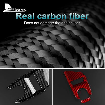 Real Hard Carbon Fiber Sticker For Chevrolet Corvette C8 2020 2021 2022 2023 Center Control Button Panel Interior Accessories