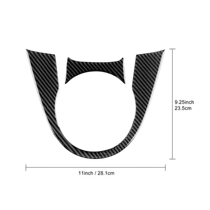 Carbon Fiber For Mazda 2 2008-2014 Outer Gear Shift Frame Trim Anti Scratch Sport Interior Decor Modification Car Accessories