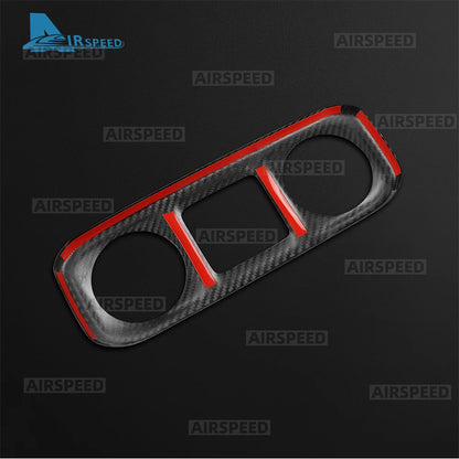 For Mercedes Benz G-Class W465 G63 G580 G500 2025 2026 2027 Real Hard Carbon Fiber Trim Cover Car Center Console Air Vent Frame