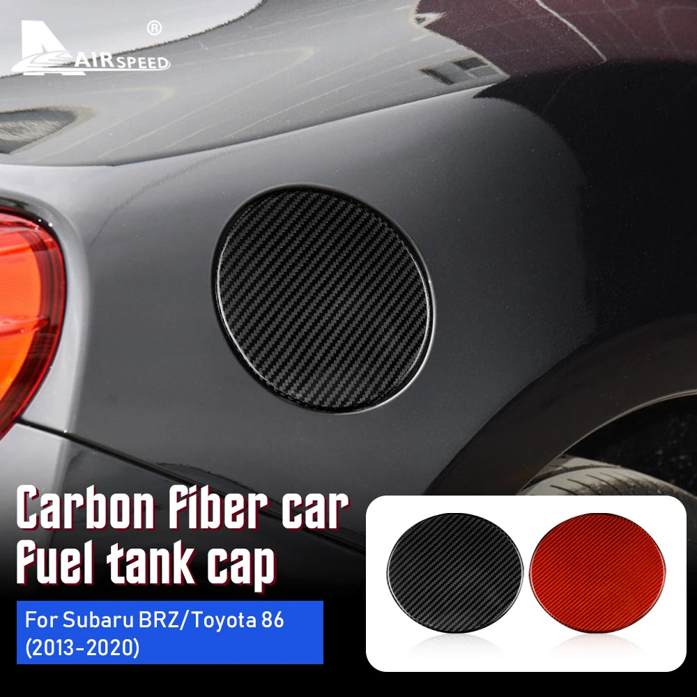 Real Hard Carbon Fiber Cover For Subaru BRZ Toyota 86 2013 2014 2015 2016 2017 2018 2019 2020 Car Fuel Tank Cap Sticker Trim - product view