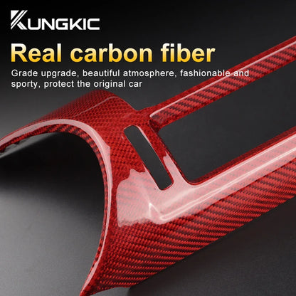 Real Hard Carbon Fiber For Subaru BRZ Toyota GR86 2021 2022 2023 2024 2025 JDM RHD Car Center Air Outlet Vent Sticker Interior - detail view 6