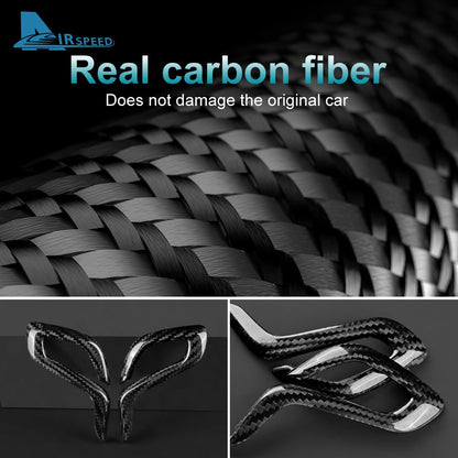 Real Dry Carbon Fiber for BMW F90 M5 F97 X3M F98 X4M 2019-2023 Automatic Shift Gear Knob Trim Cover Car Retrofitting Accessories