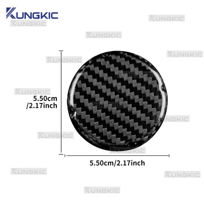 For Fiat 500 500C 2008 2009-2024 Abarth 595 595C 695 695C 2012-2024 Hard Dry Carbon Fiber Car Brake Fluid Tank Reservoir Cap - detail view 3