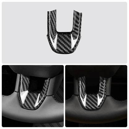 Sticker For Lexus ES AXZH21 AXZH26 XXZM21 XXZM26 2026-2027 Car Steering Wheel Bottom Real Hard Black Carbon Fiber Accessories
