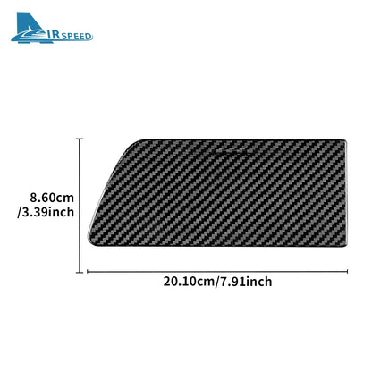 Real Hard Carbon Fiber Sticker For Chevrolet Corvette C7 2014 2015 2016 2017 2018 2019 LHD Car Cup Panel Interior Accessories