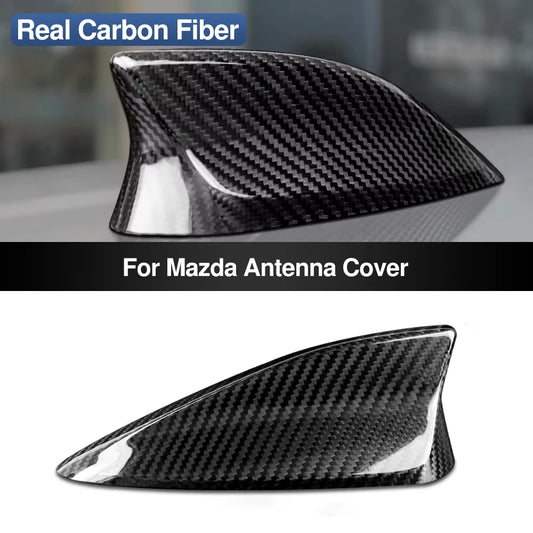 Hard carbon fiber Roof Shark Fin Antenna Cover Aerials Trim For Mazda 3 Axela 2014 2015-2019 Car Exterior Decoration Accessories - product view