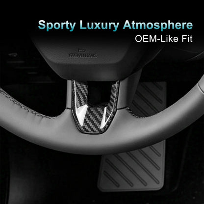 Sticker For Lexus ES AXZH21 AXZH26 XXZM21 XXZM26 2026-2027 Car Steering Wheel Bottom Real Hard Black Carbon Fiber Accessories