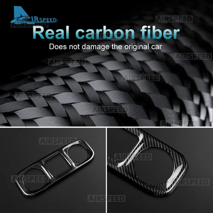 For Mercedes Benz G-Class W465 G63 G580 G500 2025 2026 2027 Real Hard Carbon Fiber Trim Cover Car Center Console Air Vent Frame
