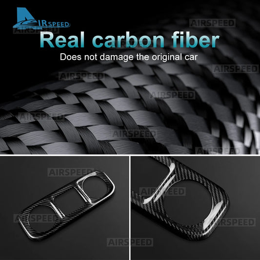 For Mercedes Benz G-Class W465 G63 G580 G500 2025 2026 2027 Real Hard Carbon Fiber Trim Cover Car Center Console Air Vent Frame