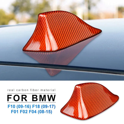 Carbon Fiber Car Antenna Cover For BMW F10 F10 F18 F01 F02 F04 Radio Shark Fin Topper Roof Aerial Trim Auto External Accessories