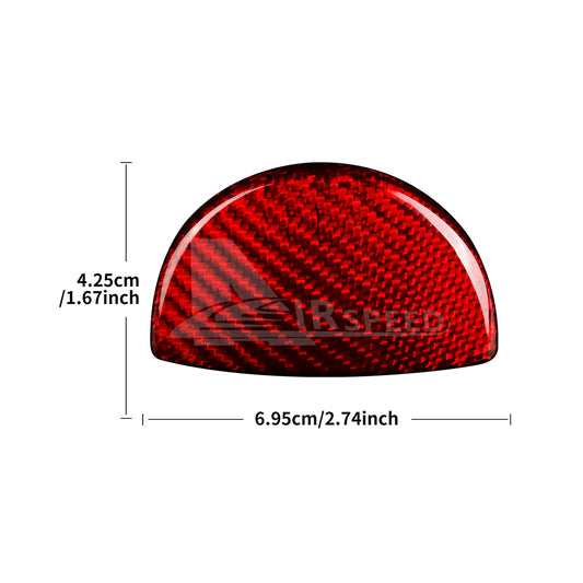 AIRSPEED Real Carbon Fiber Glove Box Switch Cover for FIAT 500 2011–2024 / Abarth 595 2016–2024