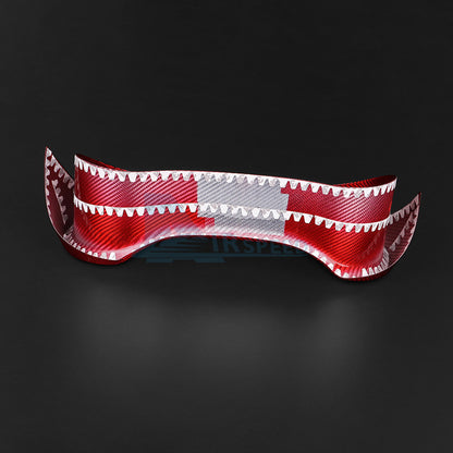 1X Red Real Hard Carbon Fiber Gauge Cluster Cover Trim For Kia Stinger 2018-2023