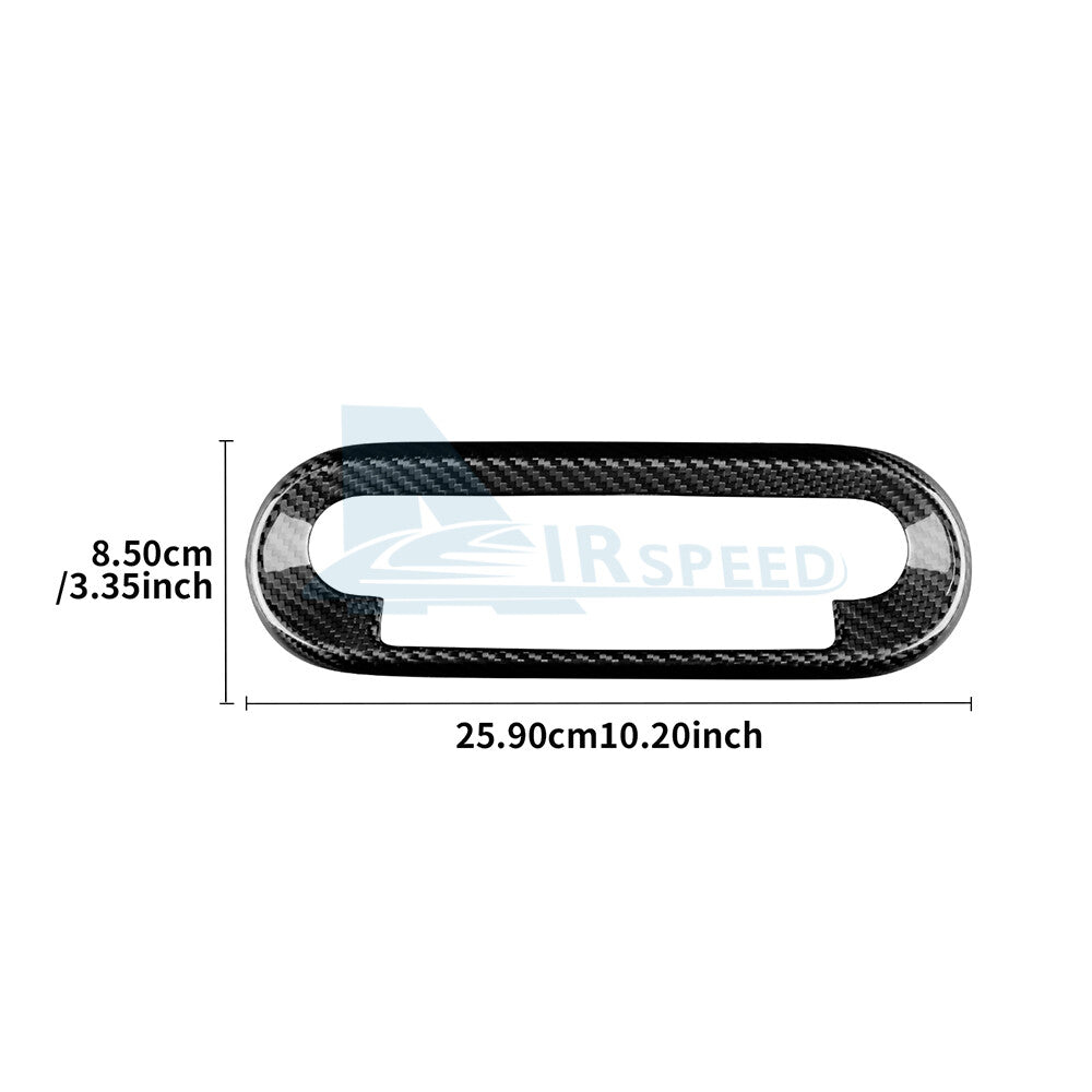 Black Dry Carbon Center Control Shift Button Trim MINI J01 J05 U25 F65 2024-25 - detail view 10