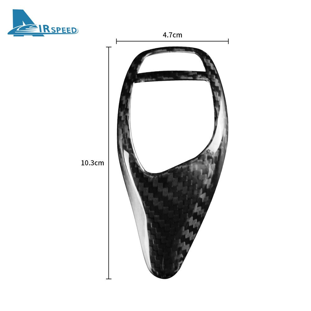 Closed Style Gear Shift Knob Black Dry Carbon For BMW F30 Series Universal - detail view 7