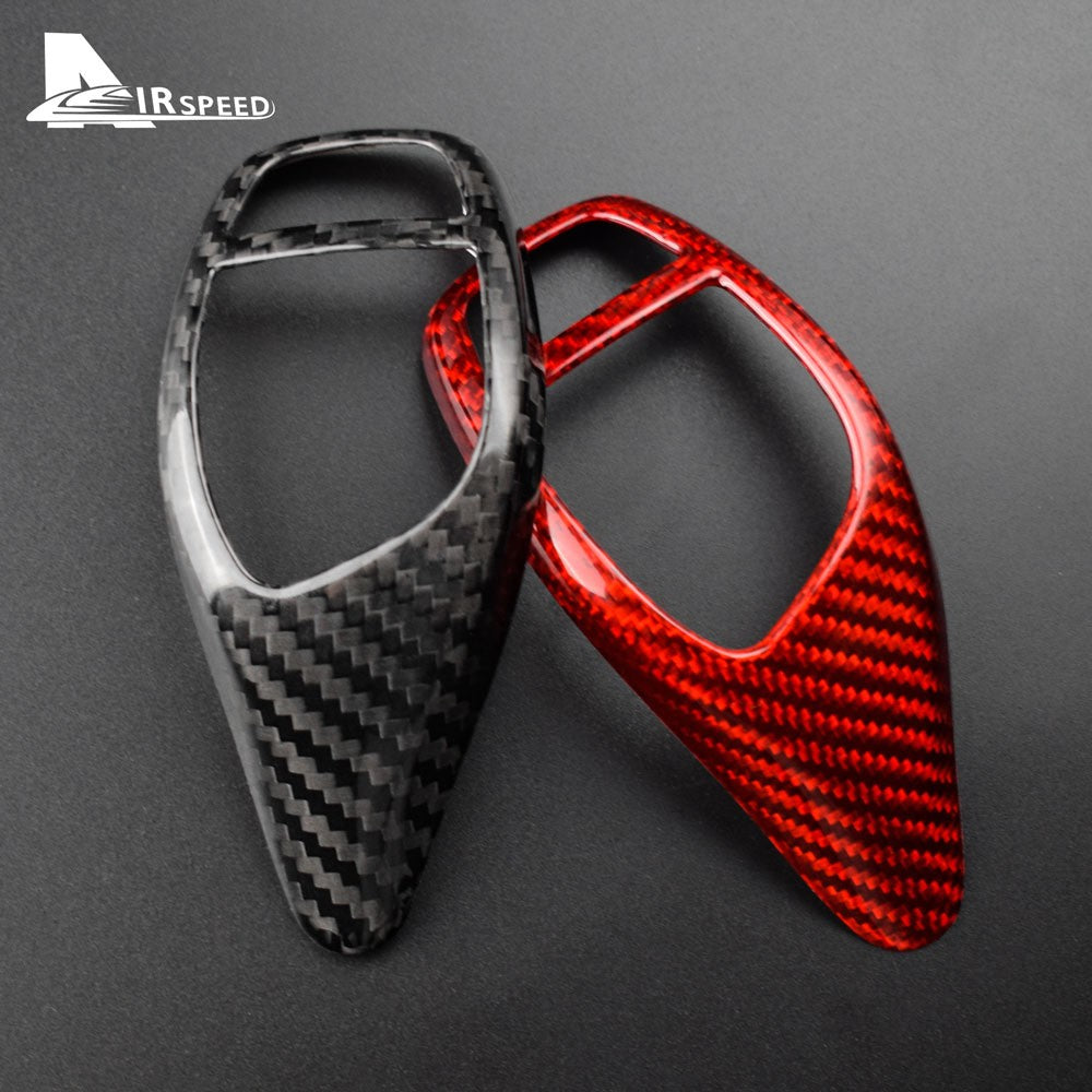 Closed Style Gear Shift Knob Black Dry Carbon For BMW F30 Series Universal - detail view 8