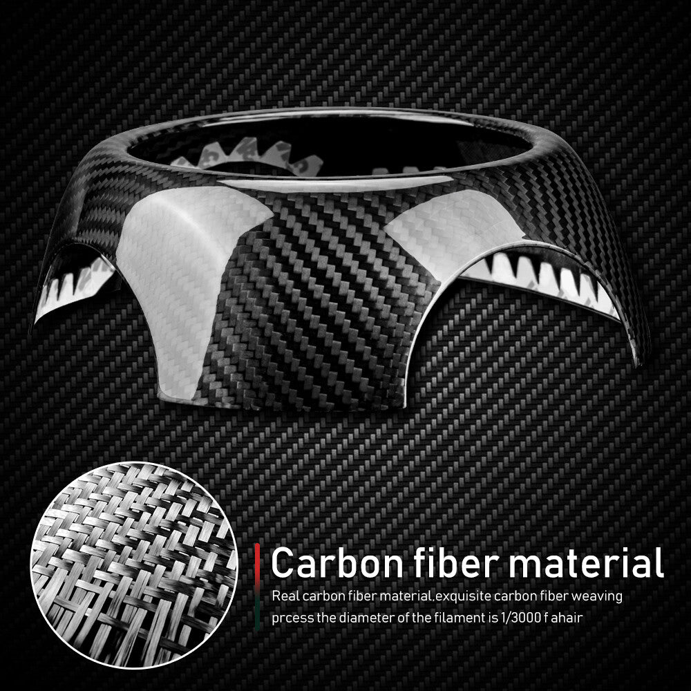 Horn Pad Center Cover Dry Carbon For MINI R50 R52 R53 R56 R57 R58 R59 R60 - detail view 5