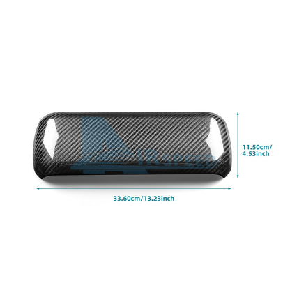 Black Hard Carbon Fiber Armrest Panel Cover Trim for MINI F65, F66 & F67 (2024-2025) - detail view 5