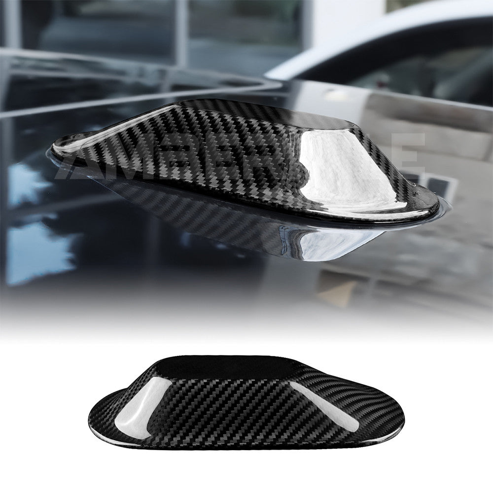 Black Real Carbon Fiber Antenna Base Cover For Mini Cooper J01 J05 2024-2025 - product view