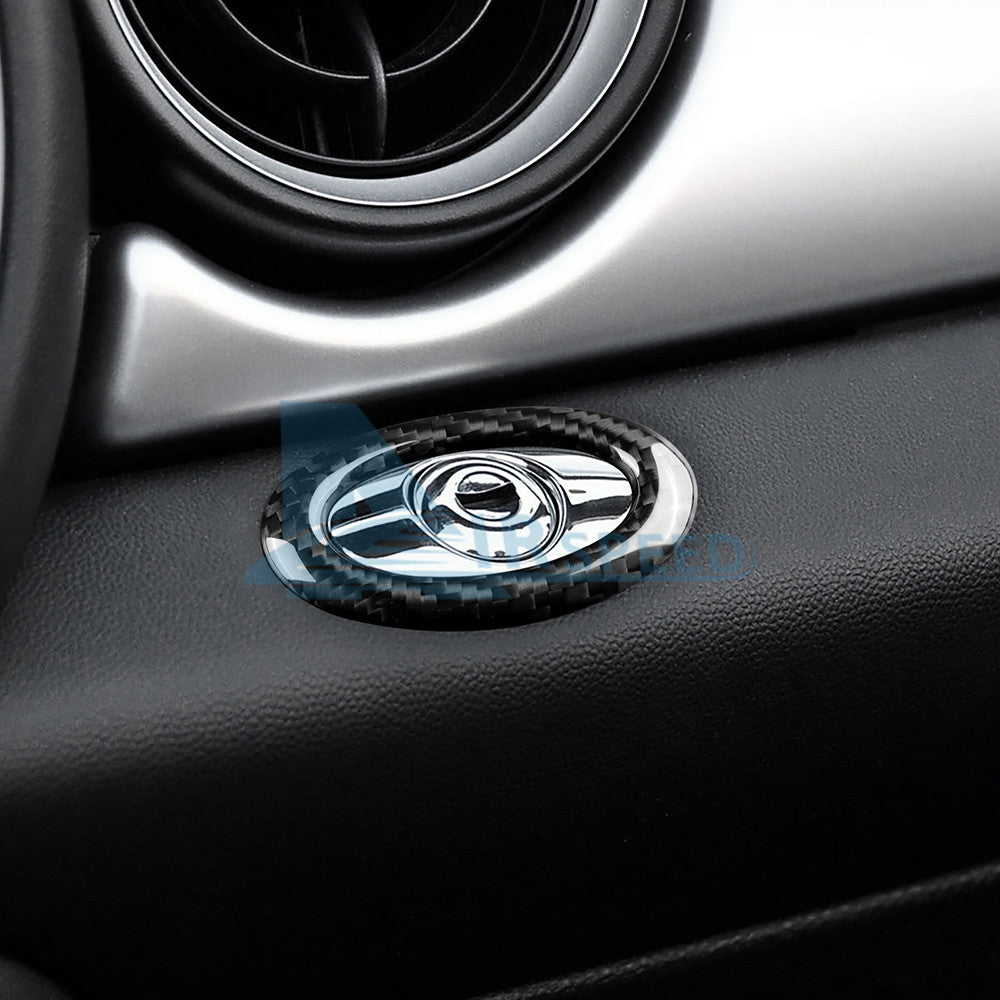 Real Carbon Fiber Passenger Storage Box Switch For Mini R55 R56 R57 R60 2007-13 - detail view 8