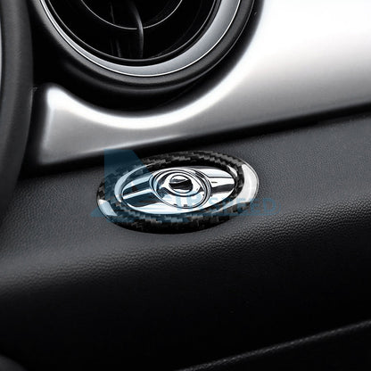 Real Carbon Fiber Passenger Storage Box Switch For Mini R55 R56 R57 R60 2007-13 - detail view 8