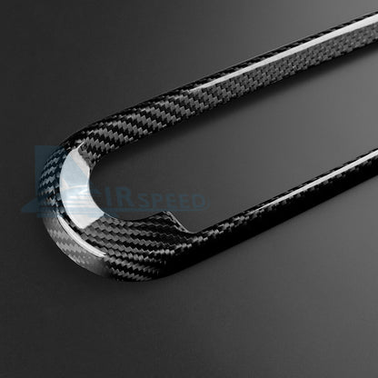 Black Dry Carbon Center Control Shift Button Trim MINI J01 J05 U25 F65 2024-25 - detail view 8
