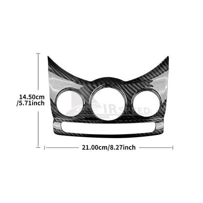 Black Dry Carbon Center Control Air Con Knob Trim MINI F55 F56 F57 - detail view