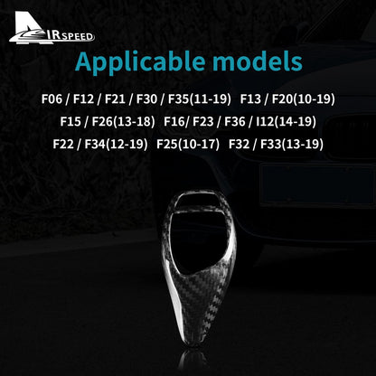 Closed Style Gear Shift Knob Black Dry Carbon For BMW F30 Series Universal - detail view 6