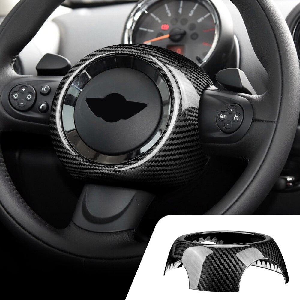 Horn Pad Center Cover Dry Carbon For MINI R50 R52 R53 R56 R57 R58 R59 R60 - product view