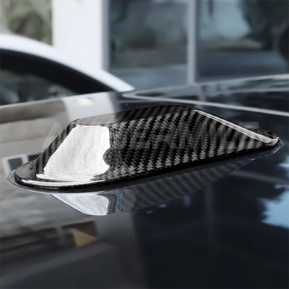 Black Real Carbon Fiber Antenna Base Cover For Mini Cooper J01 J05 2024-2025 - detail view 5