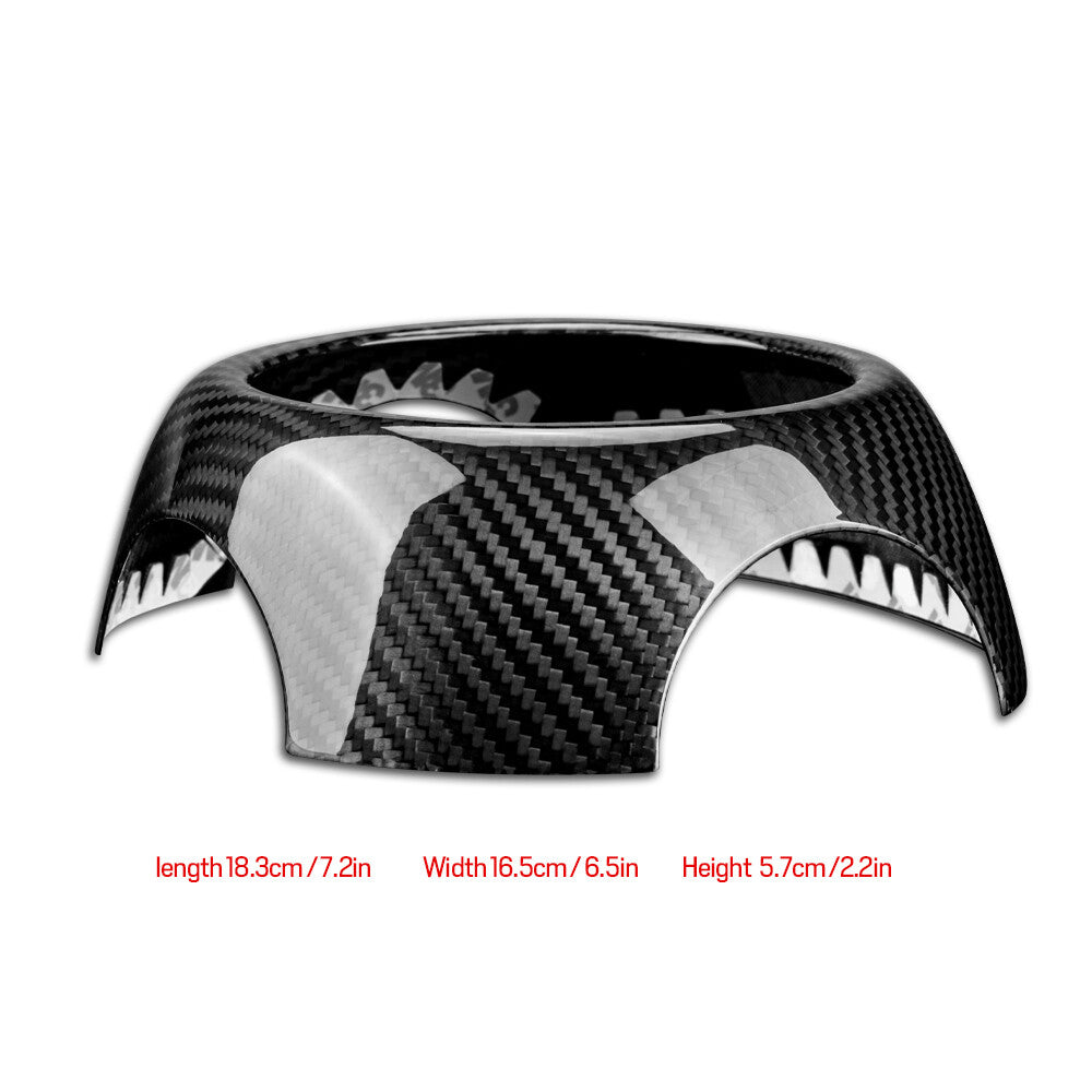 Horn Pad Center Cover Dry Carbon For MINI R50 R52 R53 R56 R57 R58 R59 R60 - detail view