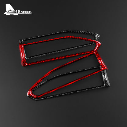 Real Hard Carbon Fiber Sticker For Subaru WRX/ WRX STI 2022 2023 2024 Car Central Control Side Air Outlet Dry Carbon Accessories