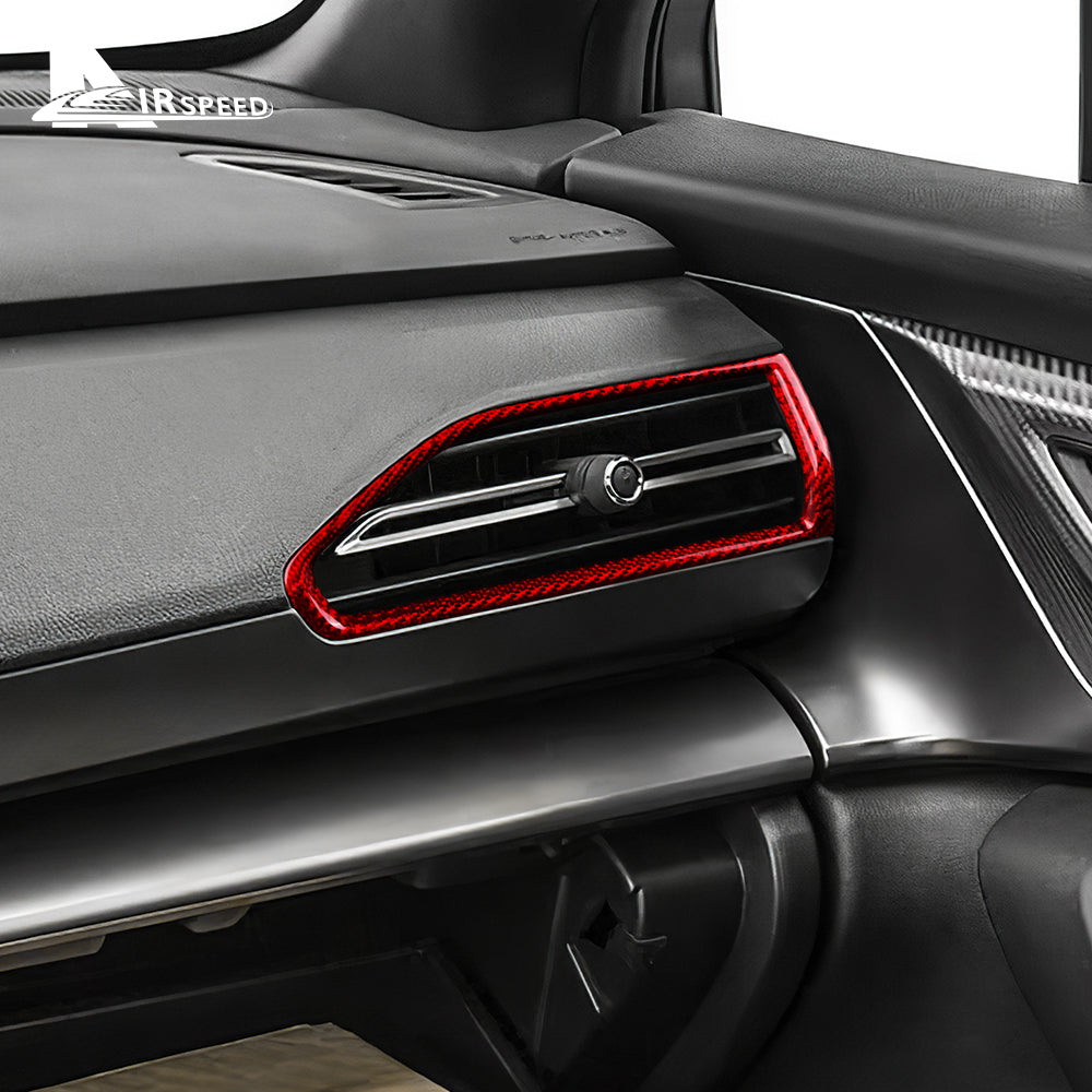 Real Hard Carbon Fiber Sticker For Subaru WRX/ WRX STI 2022 2023 2024 Car Central Control Side Air Outlet Dry Carbon Accessories