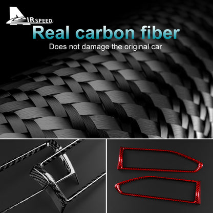 Real Hard Carbon Fiber Sticker For Subaru WRX/ WRX STI 2022 2023 2024 Car Central Control Side Air Outlet Dry Carbon Accessories